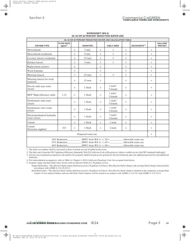 Cal Green Building Code Section Cal Green Building Code Section