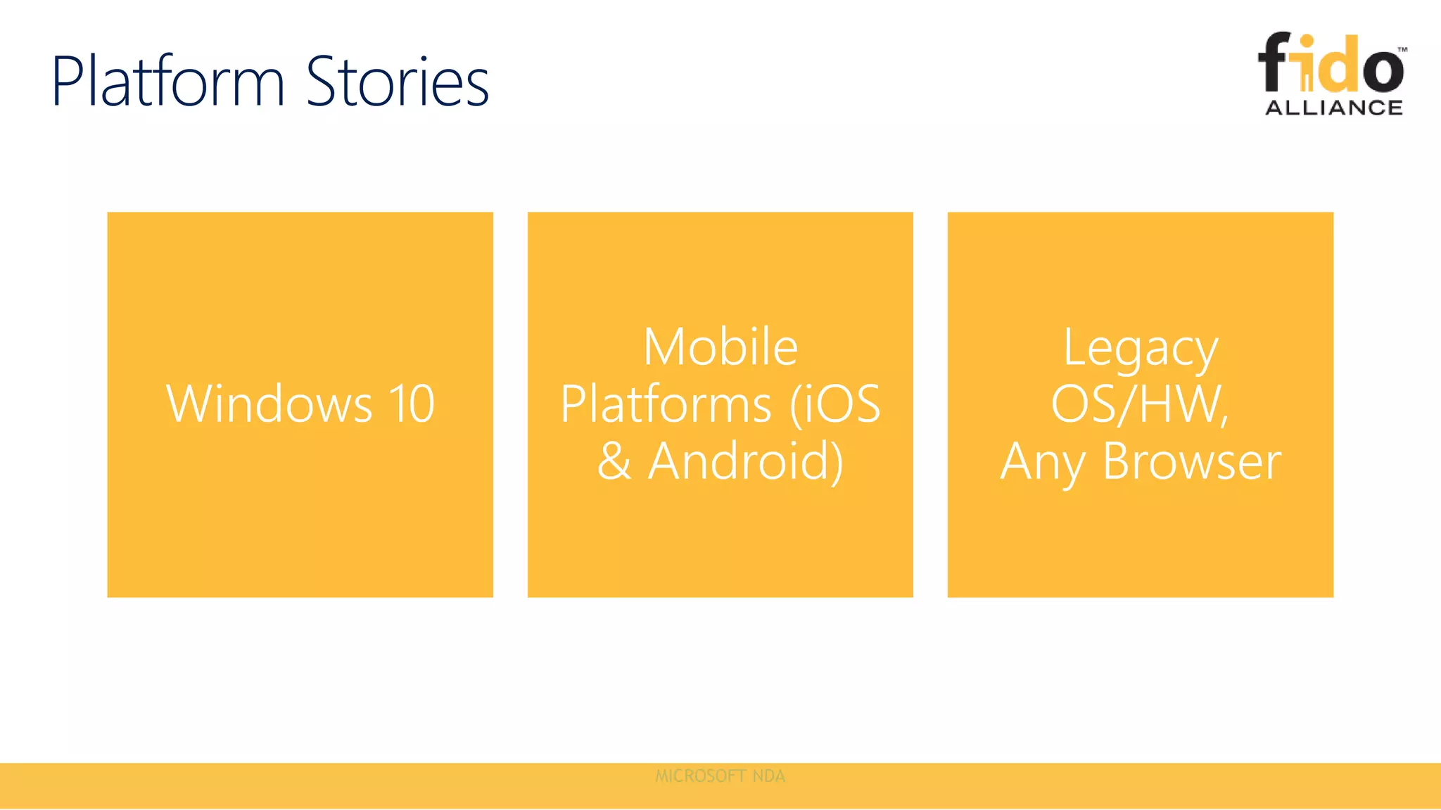 Platform Stories
 