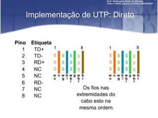 Implementação de UTP: Direto 
 