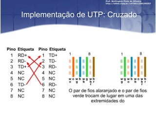 Implementação de UTP: Cruzado 
 