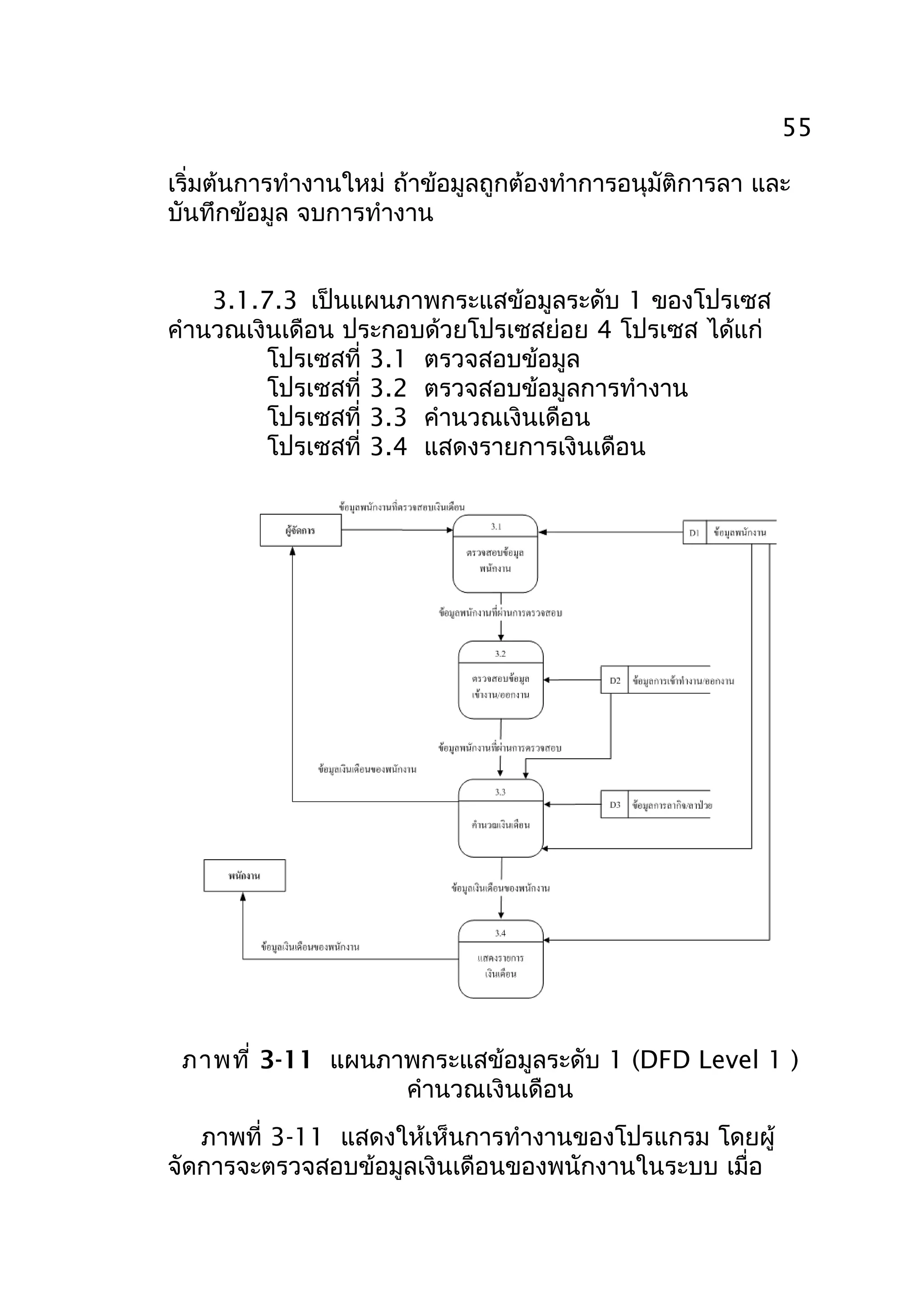 ตัวอย่างงานบทที่ 3 DFD Diagram | DOC