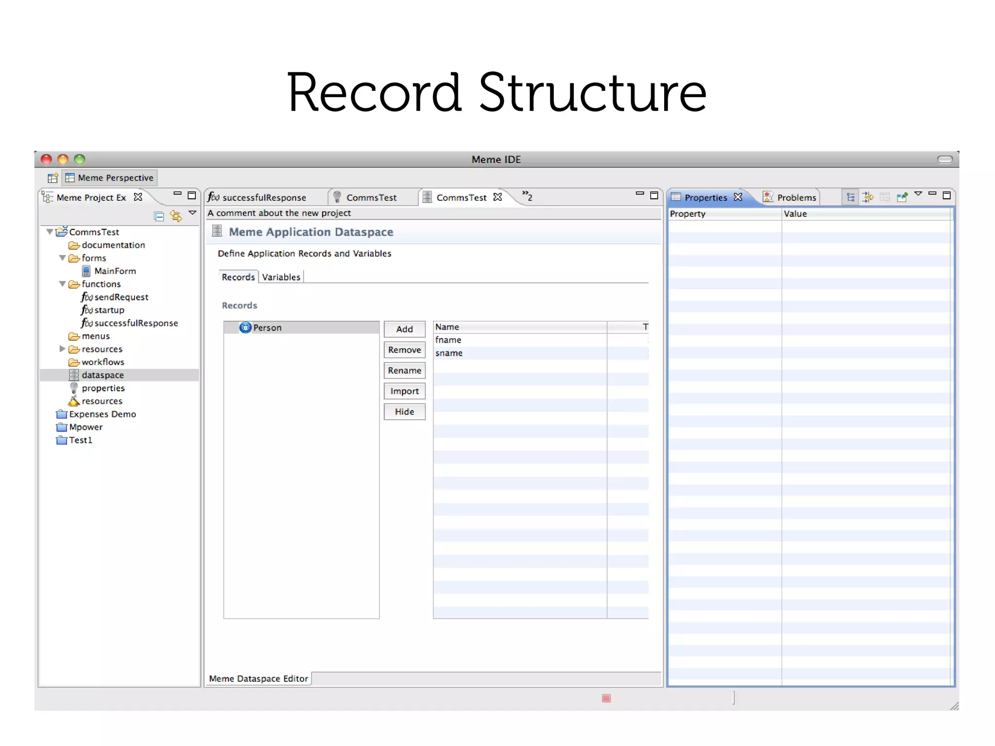 Record Structure
 
