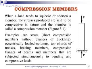 Compression Structures Ir Members. Examples 05 compression members (1) | PPTX