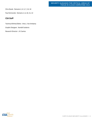 CSA STAR GUIDE FOR CLOUD COMPUTING V3.0 | PDF