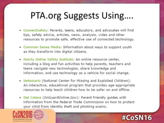 PTA.org Suggests Using….
 