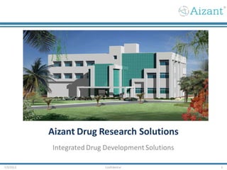 Aizant Drug Research Solutions
Integrated Drug Development Solutions
7/3/2012 Confidential 1
 