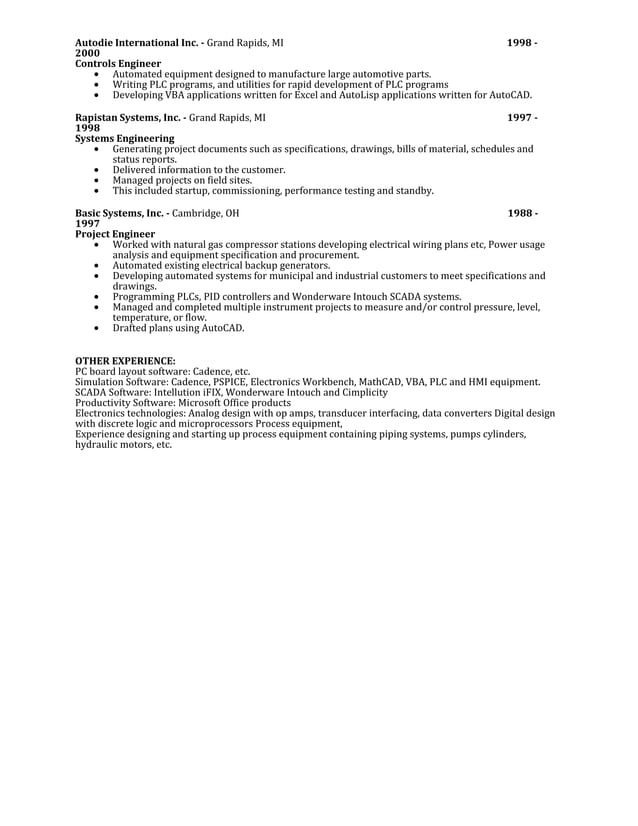 John BishopResume Controls Engineer(6-11-15) | DOC