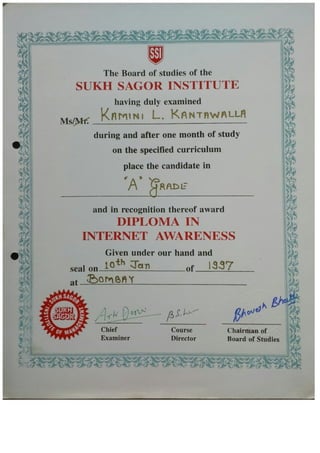 Certi Comp Diploma in Internet 1997.Pdf