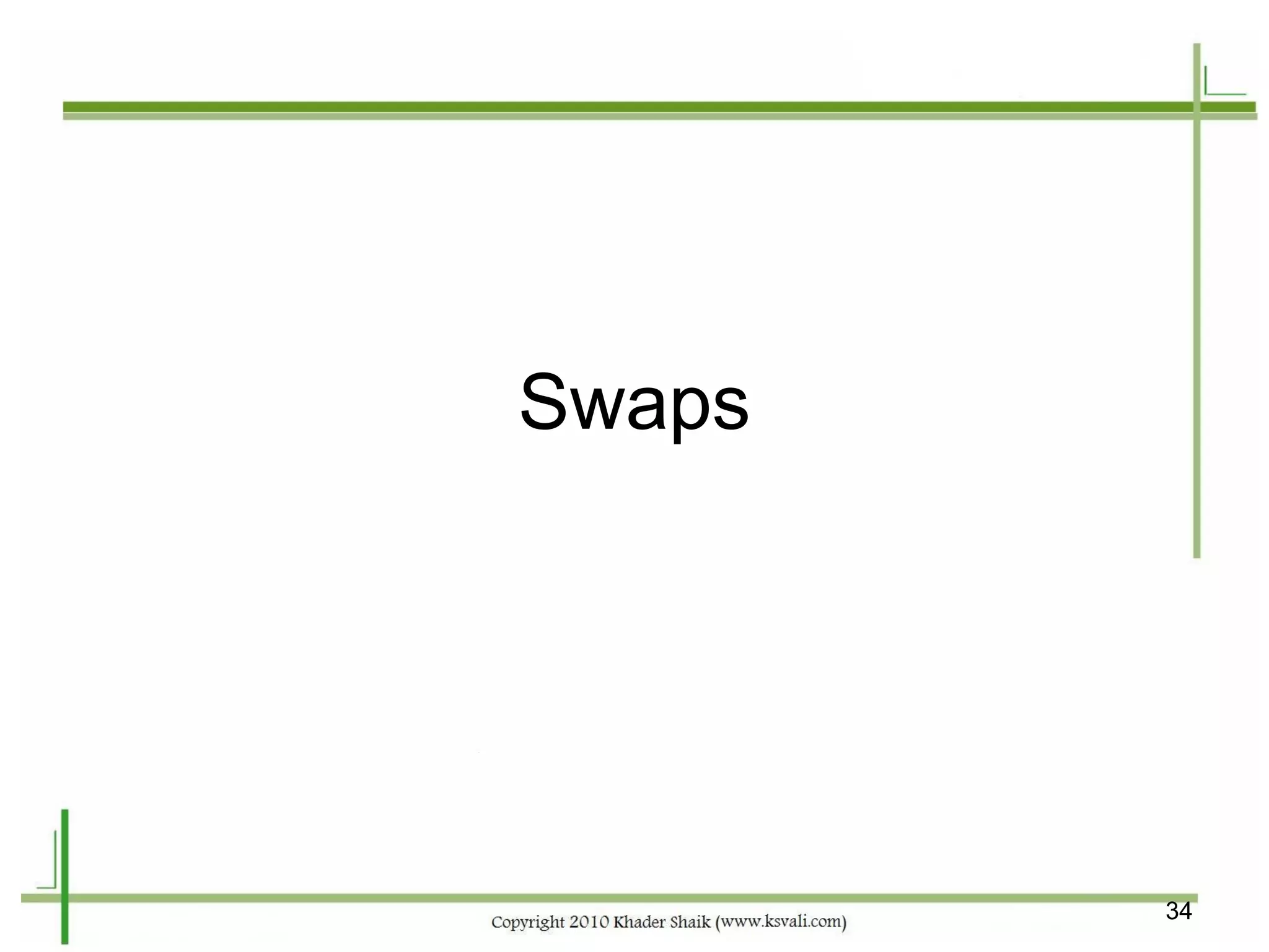 Swaps




        34
 