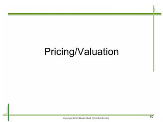 Pricing/Valuation 
