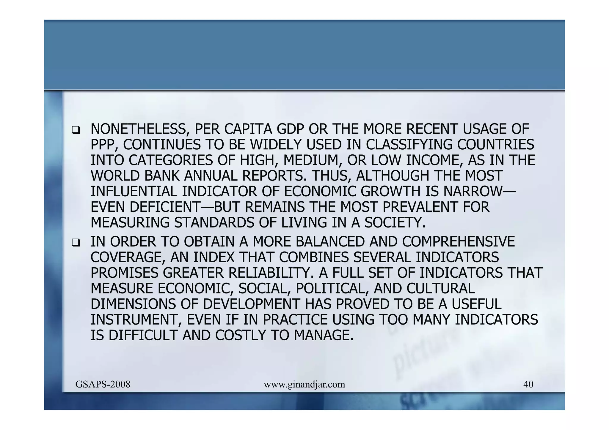 DEVELOPMENT AND ADMINISTRATION (I)