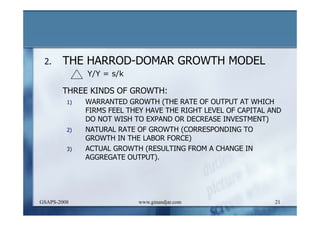 DEVELOPMENT AND ADMINISTRATION (I)