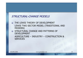 DEVELOPMENT AND ADMINISTRATION (I)