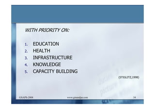 DEVELOPMENT AND ADMINISTRATION (I)