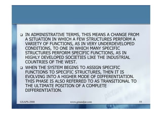 DEVELOPMENT AND ADMINISTRATION (I)