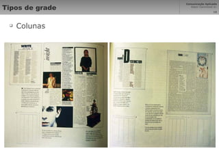 Tipos de grade Colunas 