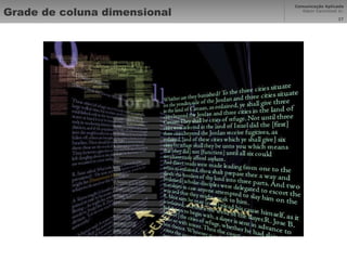 Grade de coluna dimensional 