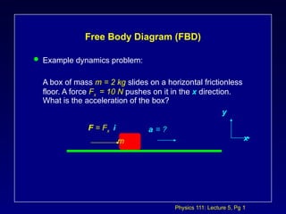 Comprehensive Physics 111 Lecture on Dynamics, Forces, and Motion | PPTX