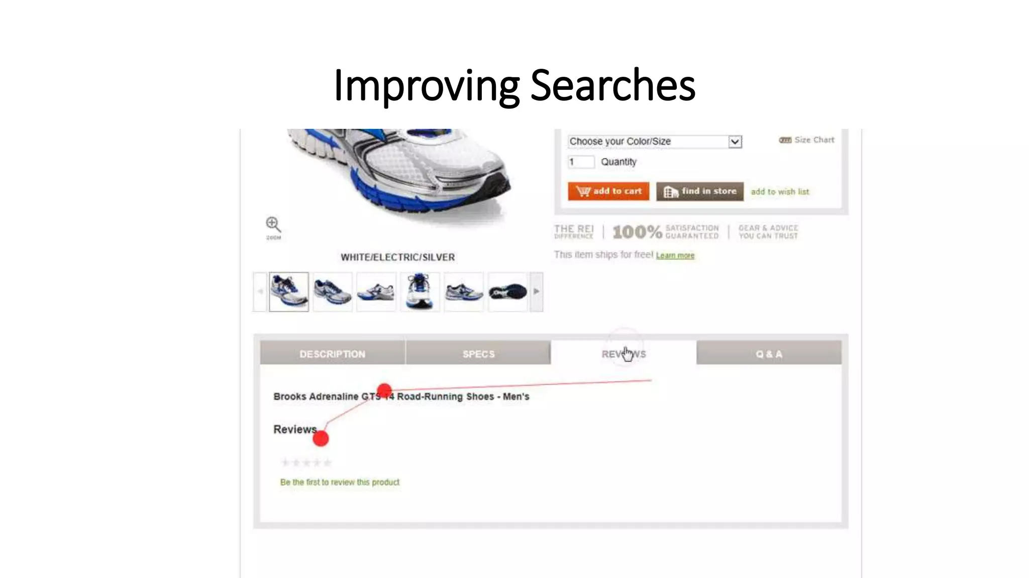Improving Searches
 