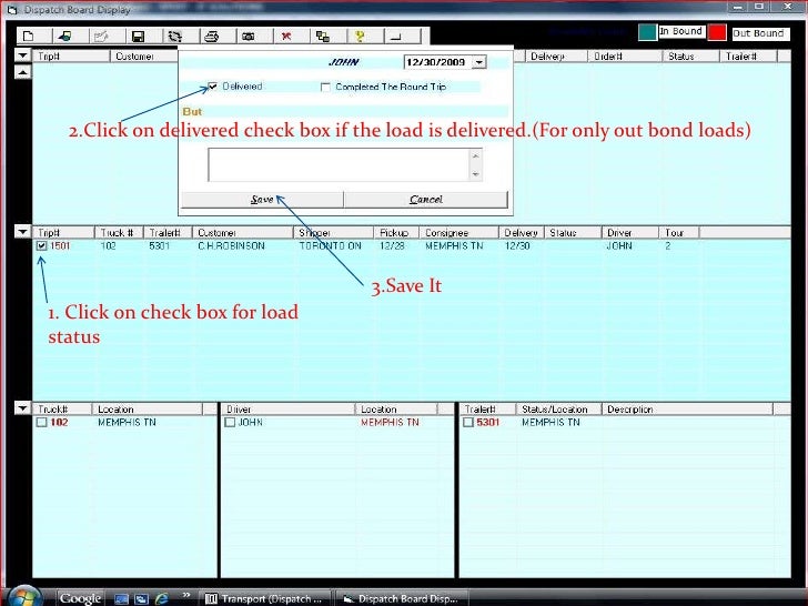 05 Electronic Dispatch Board How To Dispatch To Truck