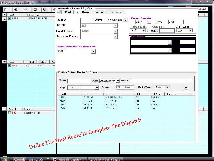 05 Electronic Dispatch Board How To Dispatch To Truck