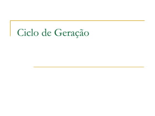 Ciclo de Geração 