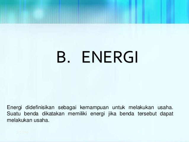 Fisika Dasar 05 Energi