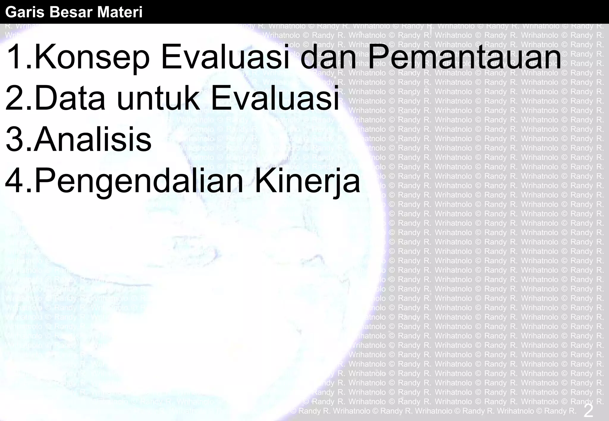 Manajemen Evaluasi Kinerja Pembangunan | PDF