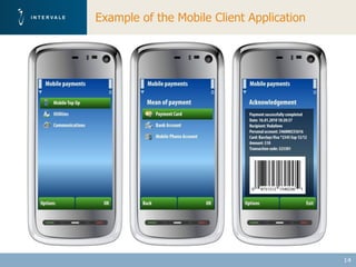 Example of the Mobile Client Application




                                           14
 