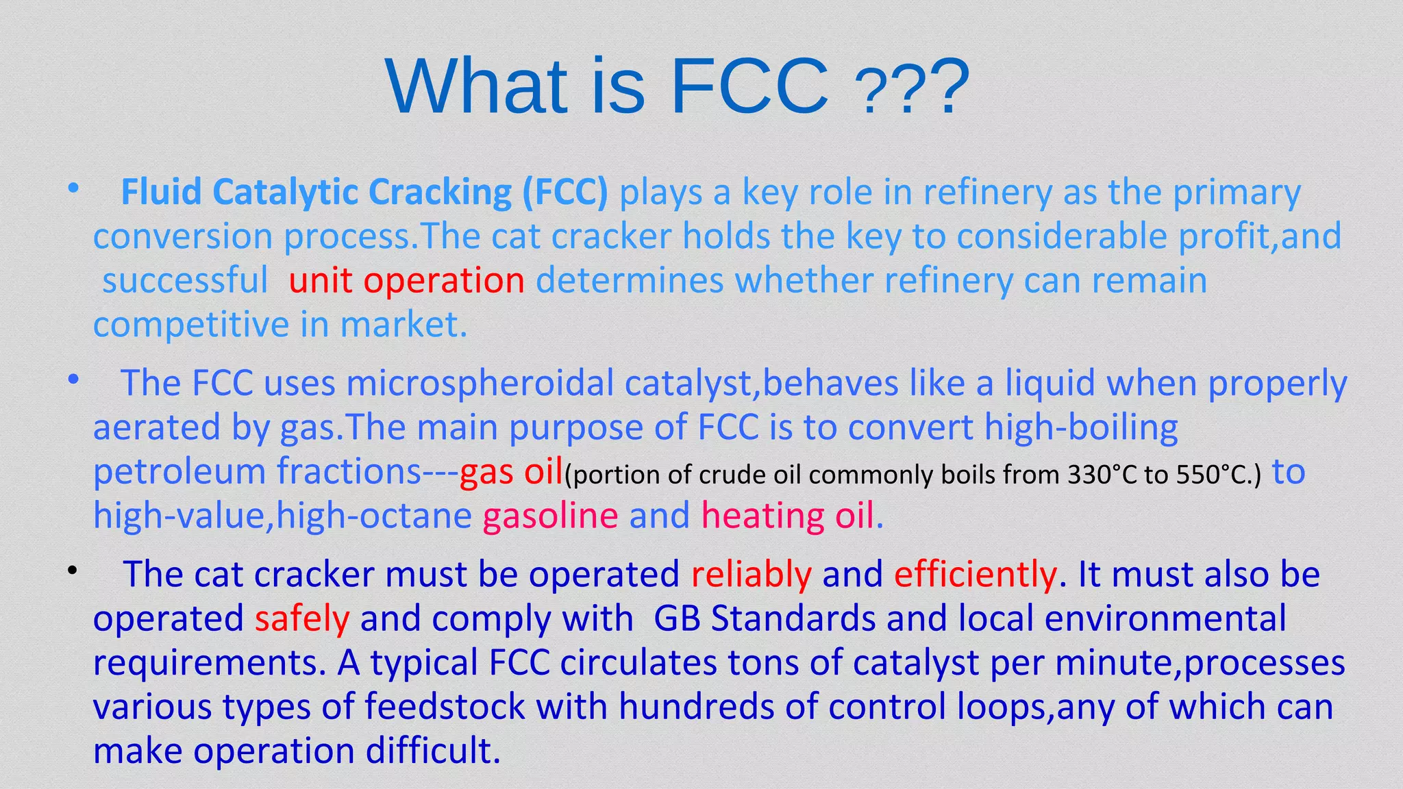 Troubleshooting in FCC Unit | PPT