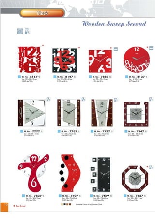 new clock CATALOGUE