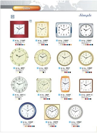 new clock CATALOGUE