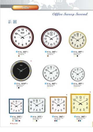 new clock CATALOGUE