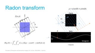 Inv Radon Transform Advanced Principles of Biosignals and Biomedical Imaging: Image ...