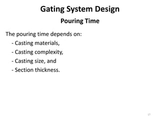 05) Gating System in CAsting of Materials | PDF