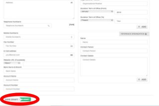 • Organizational Registry Form
 