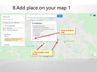 8.Add place on your map 1
 
