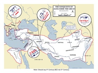 Note: Should say 4th Century BCE not 5th Century
 