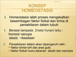 Faktor fizikal homeostasis