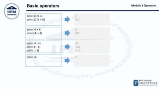 Python PCEP Operators | PPT
