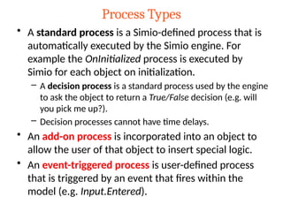 Simio Exmaple Simulation and Modeling Analysis for Support of Data Analytics | PPTX