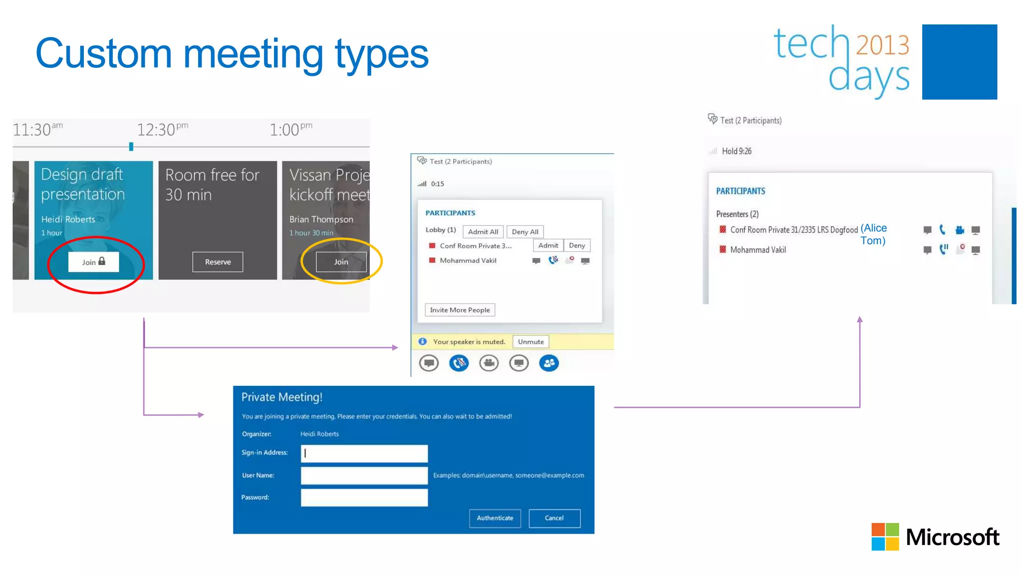 Custom meeting types


                       (Alice
                       Tom)
 