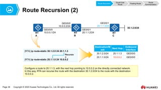 05 IP Routing Basics to huawei datacommm | PDF