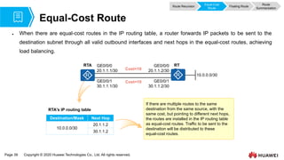 Recursive Route 05 IP Routing Basics to huawei datacommm | PDF
