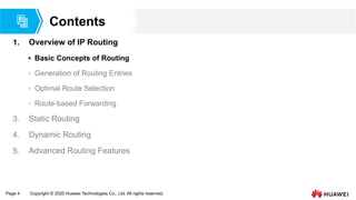 Dynamic Routing Agent Huawei 05 IP Routing Basics to huawei datacommm | PDF
