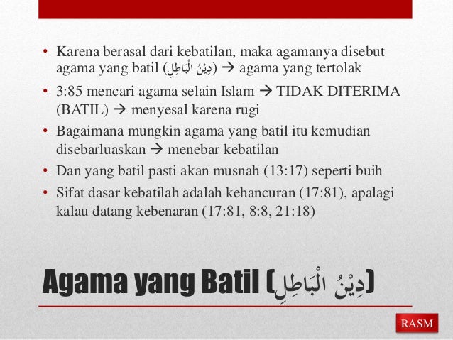 5.5 islam agama yang benar