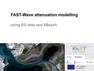 7FP – SPACE
no. 607131
FAST-Wave attenuation modelling
using EO data and XBeach
 
