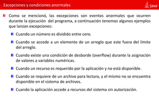 05 java excepciones | PDF