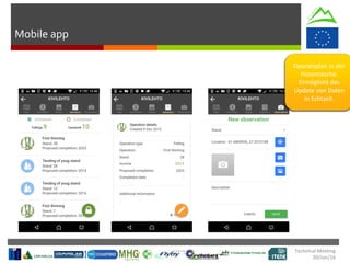 Mobile app
Technical Meeting
20/Jan/16
Operatsplan in der
Hosentasche.
Ermöglicht das
Update von Daten
in Echtzeit.
 