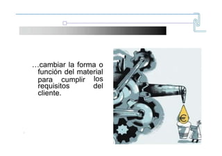 1. ¿Qué es VALOR?
…cambiar la forma o
función del material
para cumplir los
del
requisitos
cliente.
~
1~
 